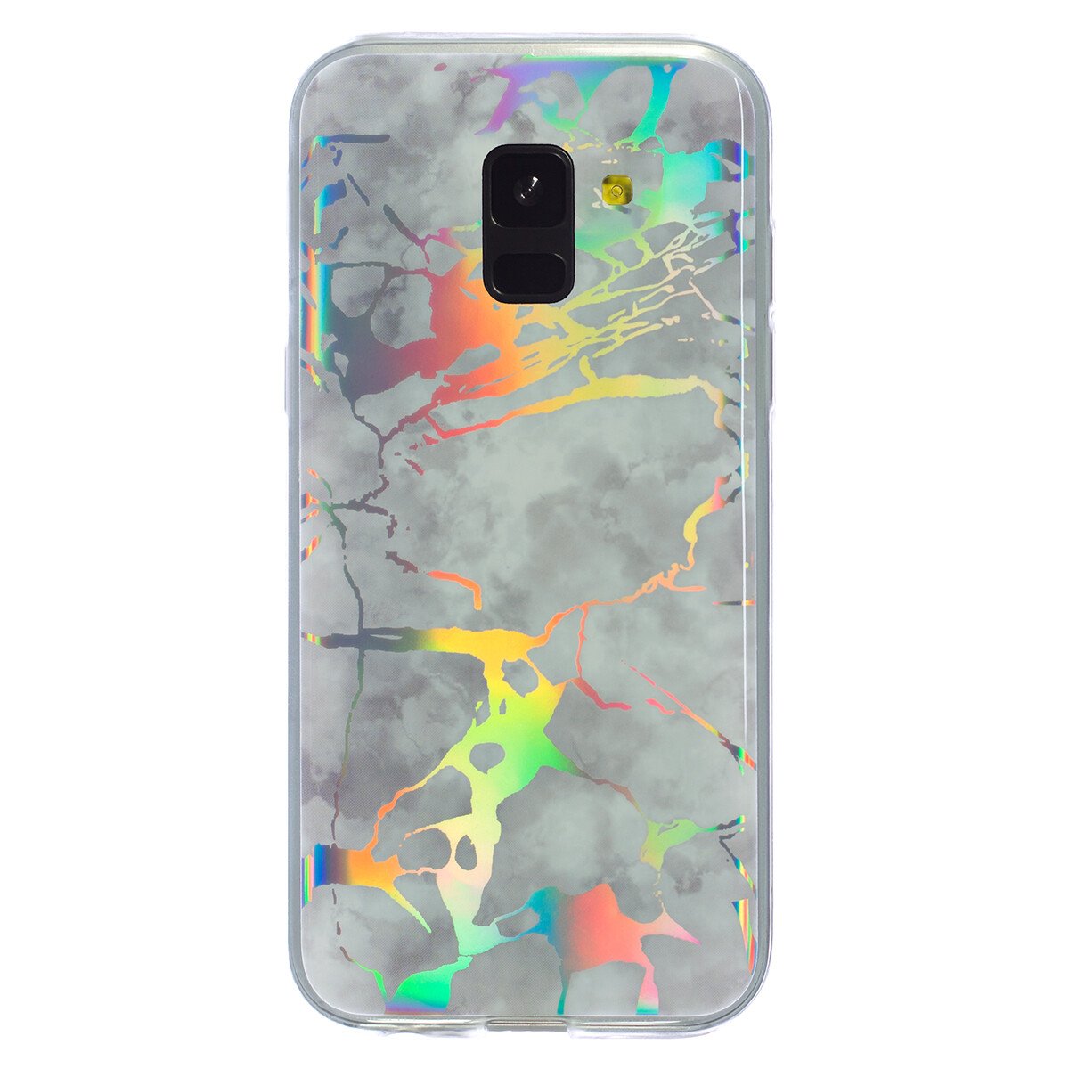 Husa Fashion Samsung Galaxy A8 Plus 2018, Marble Alb thumb