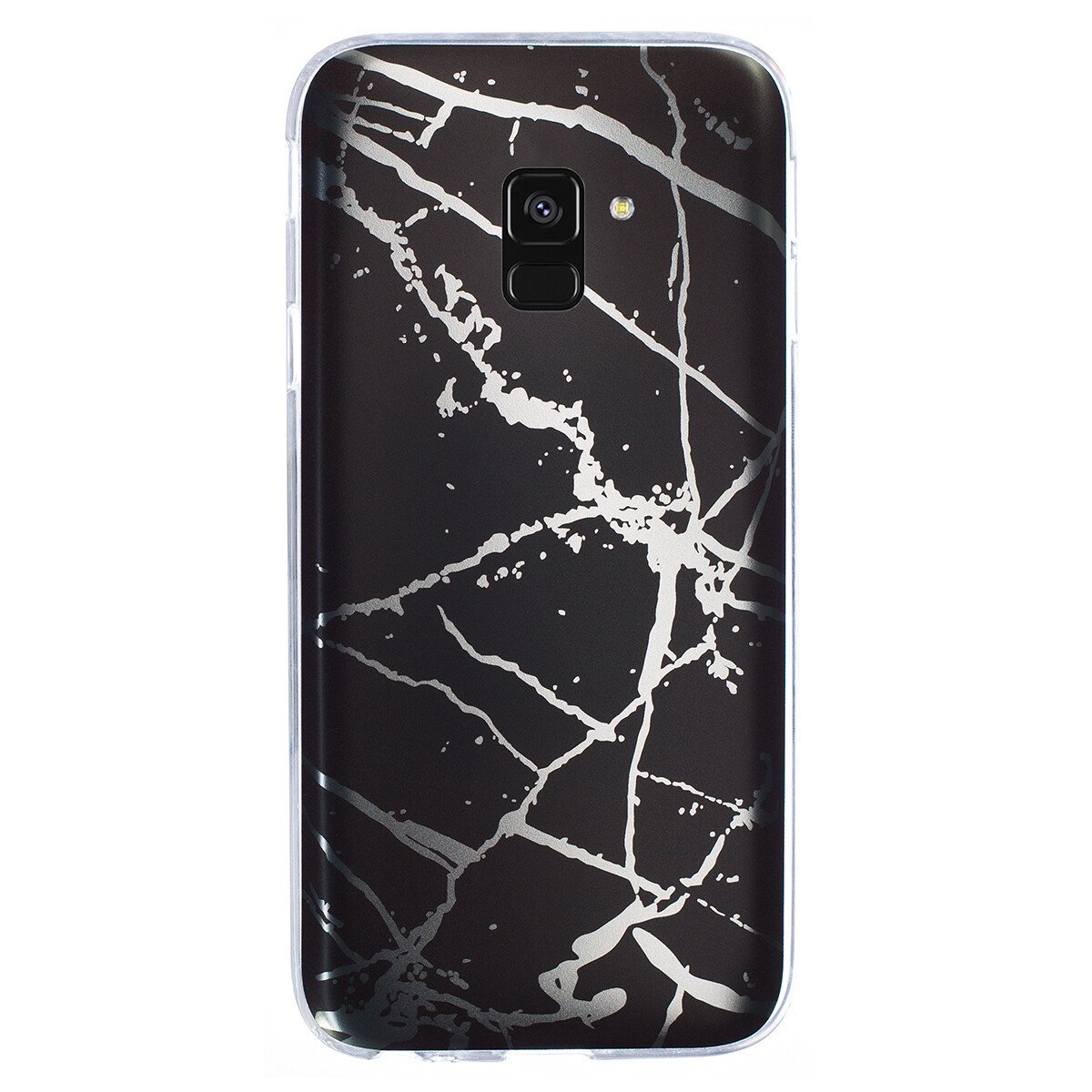 Husa Fashion Samsung Galaxy A8 Plus 2018, Marble Negru thumb