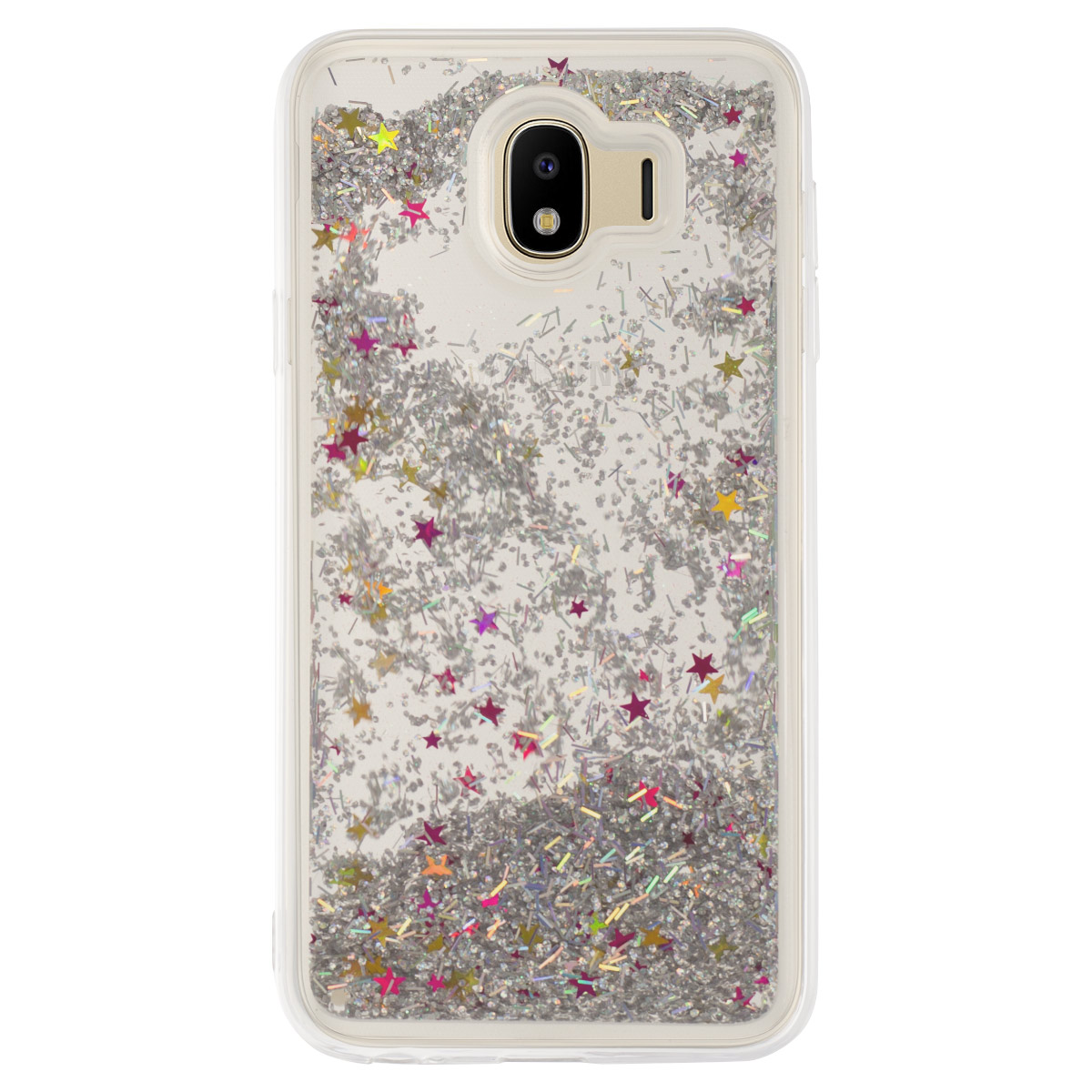 Husa fashion Samsung Galaxy J4 2018 Liquid, Argintie thumb