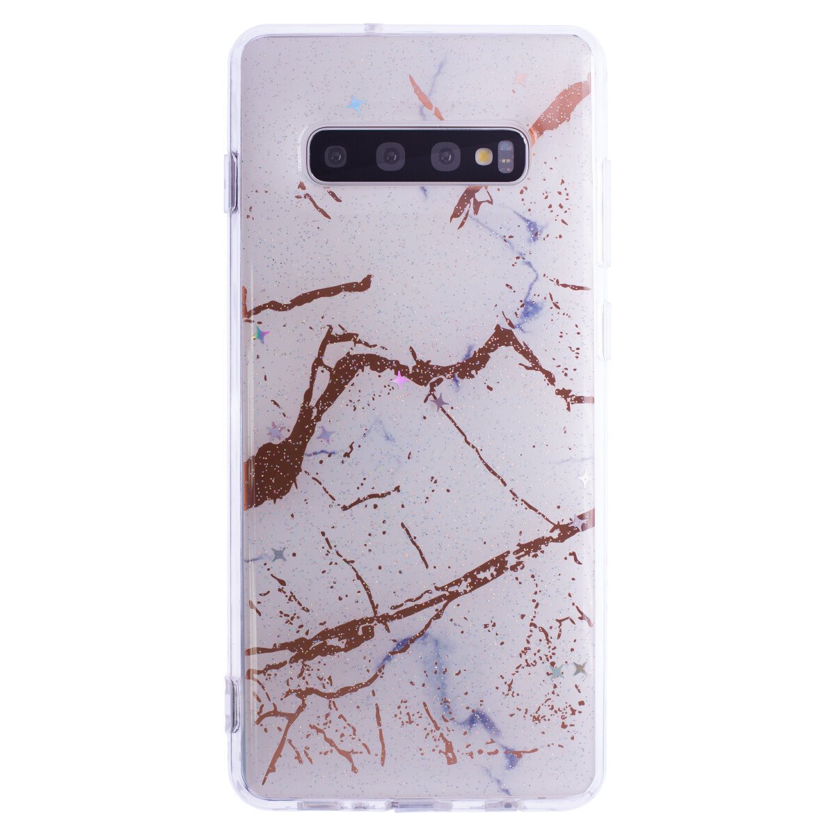 Husa Fashion Samsung Galaxy S10 Plus, Marble Alb thumb