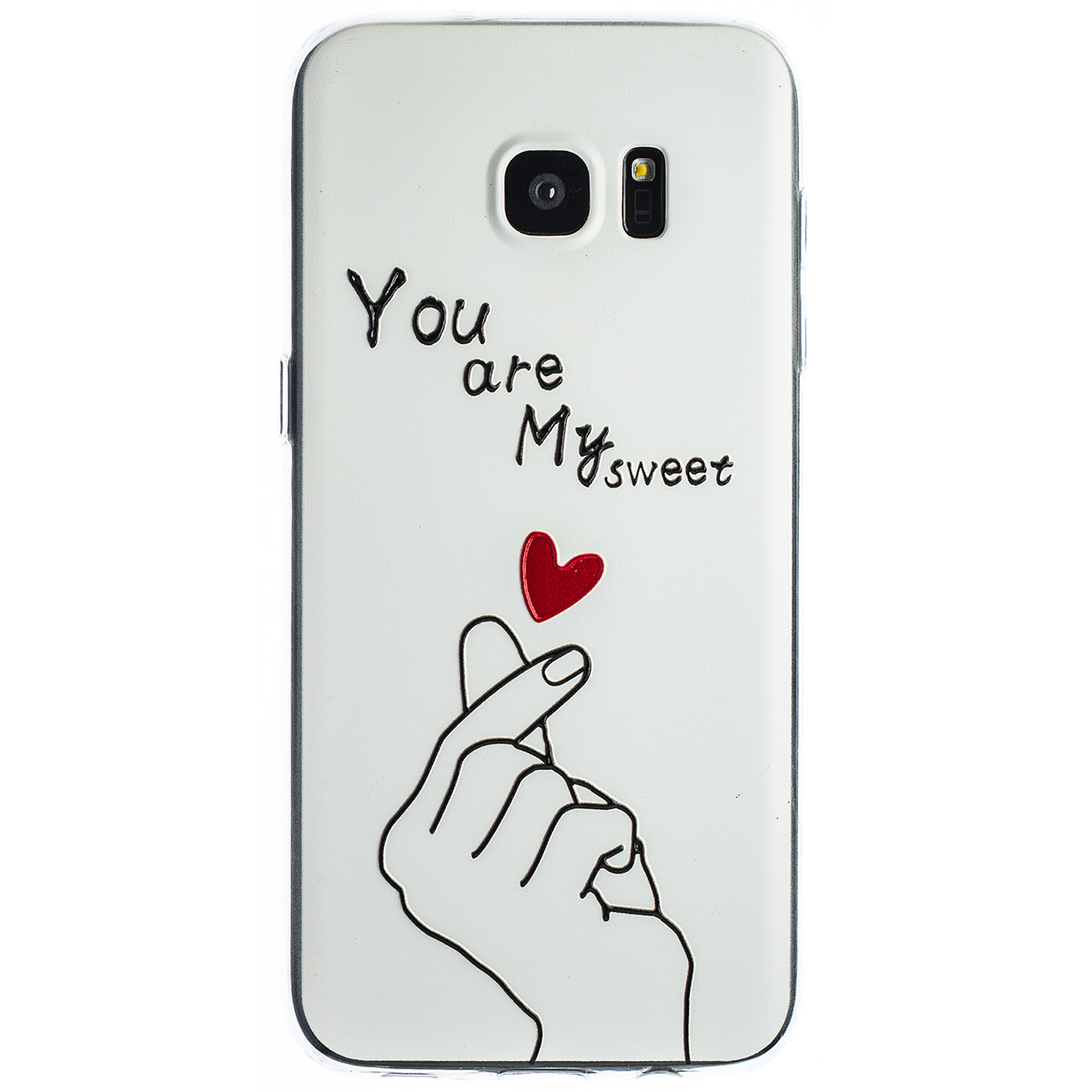 Husa Fashion Samsung Galaxy S7 Edge, White My Sweet thumb