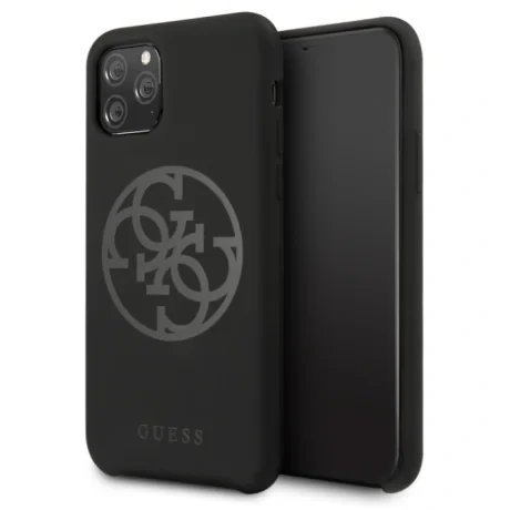 Husa Guess 4G Silicone Tone pentru iPhone 11, Black