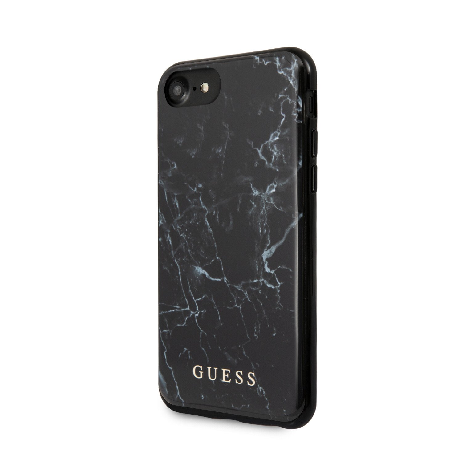 GUHCI8PCUMABK Guess Marble Kryt pro iPhone 8/SE2020 Black thumb