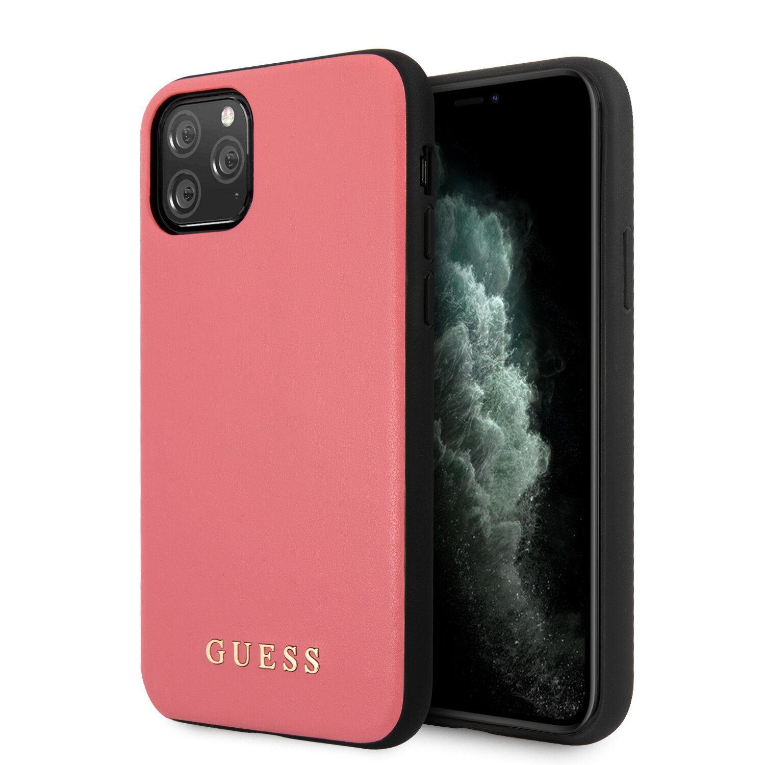 Husa Guess PU Leather pentru iPhone 11 Pro Max, Roz thumb