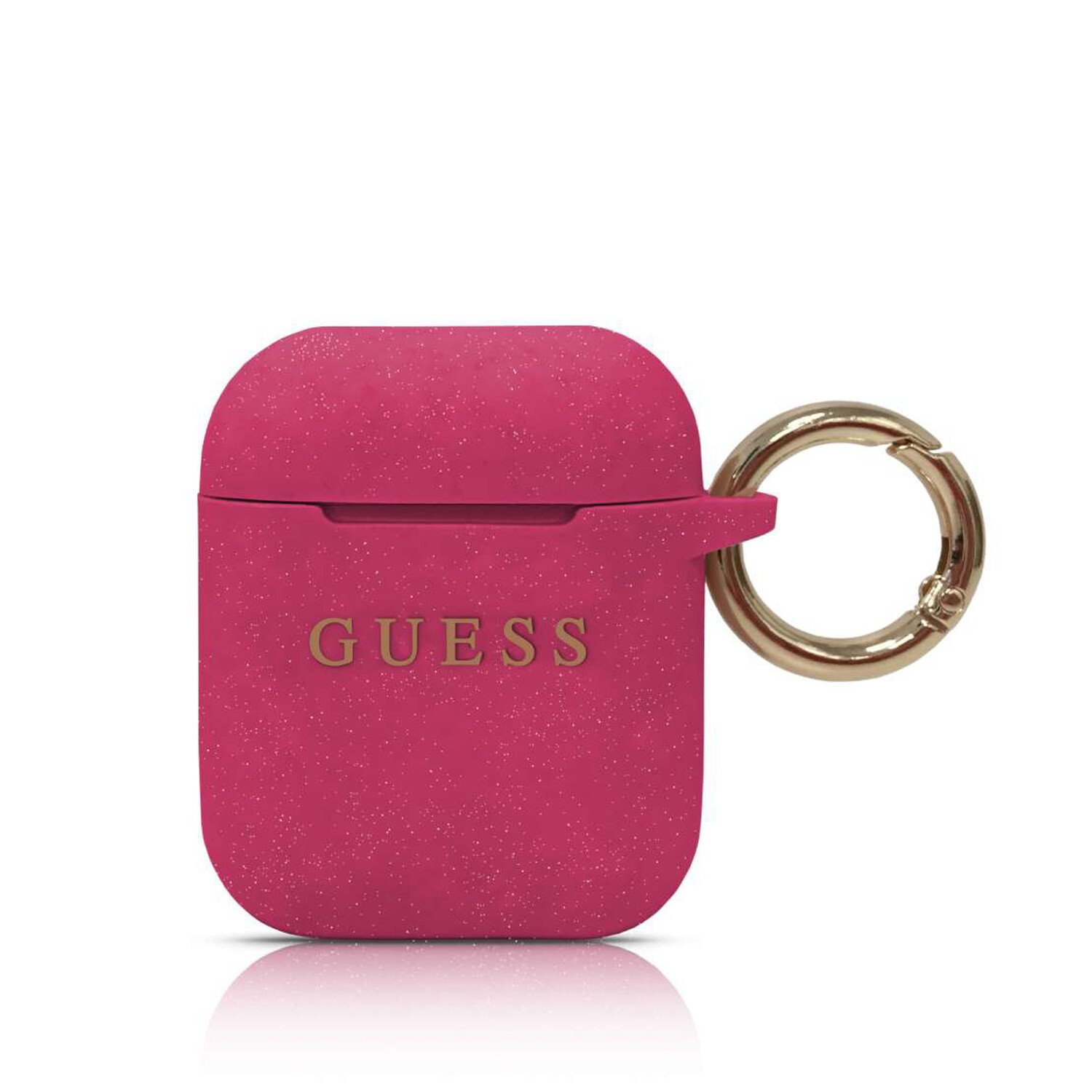 GUACCSILGLFU Guess Silikonove Pouzdro pro Airpods 1/2 Fuschia  thumb