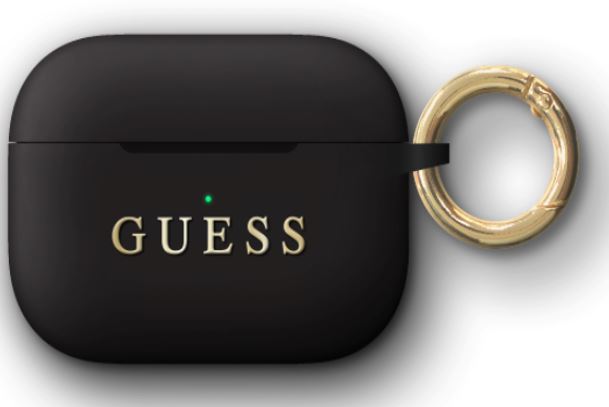 GUACAPSILGLBK Guess Silikonove Pouzdro pro Airpods Pro Black thumb