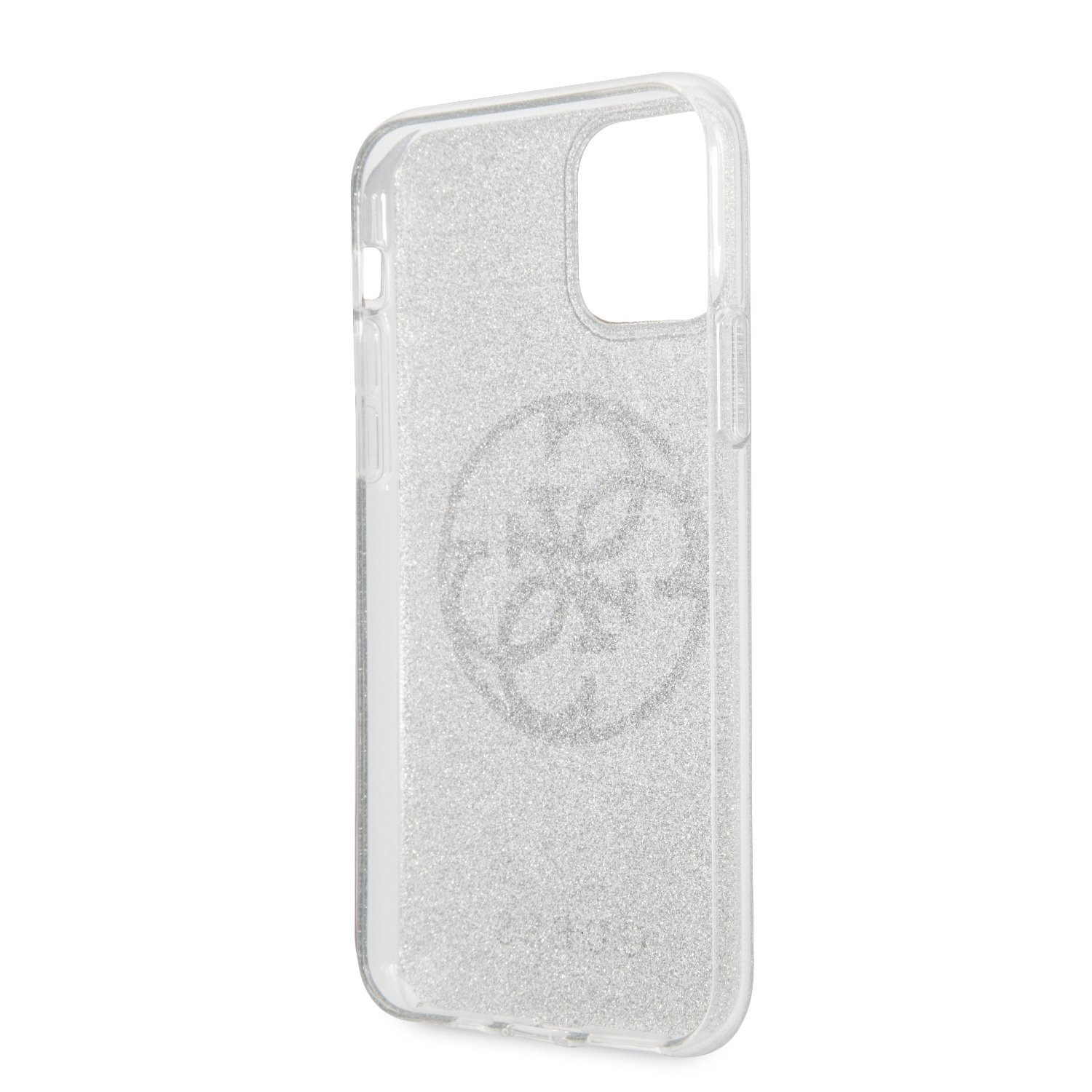 Husa hard Guess 4G Glitter Circle pentru iPhone 11, Gri thumb