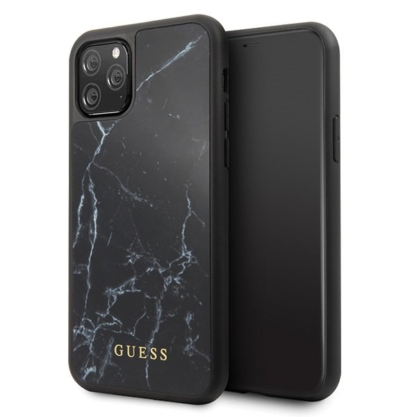 Husa Hard iPhone 11 Black Marble Guess thumb