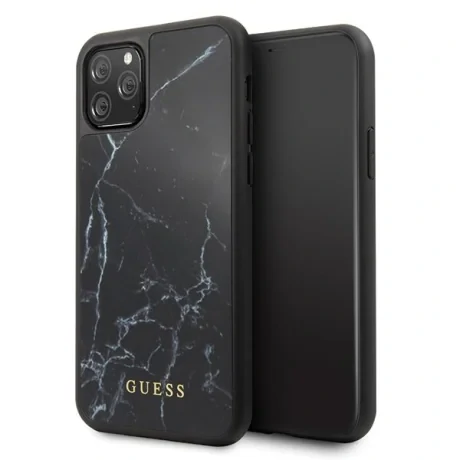 Husa Hard iPhone 11 Black Marble Guess