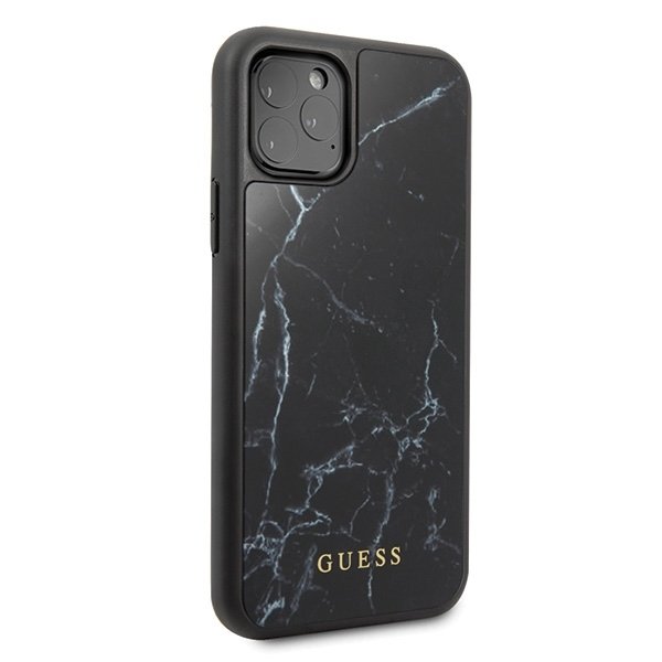 Husa Hard iPhone 11 Black Marble Guess thumb