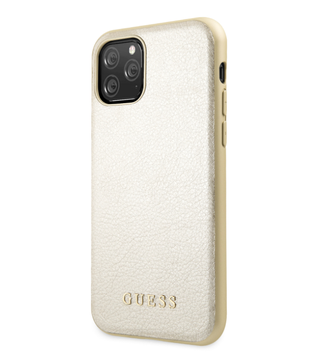 Husa Hard iPhone 11 Pro Gold Leather Guess thumb