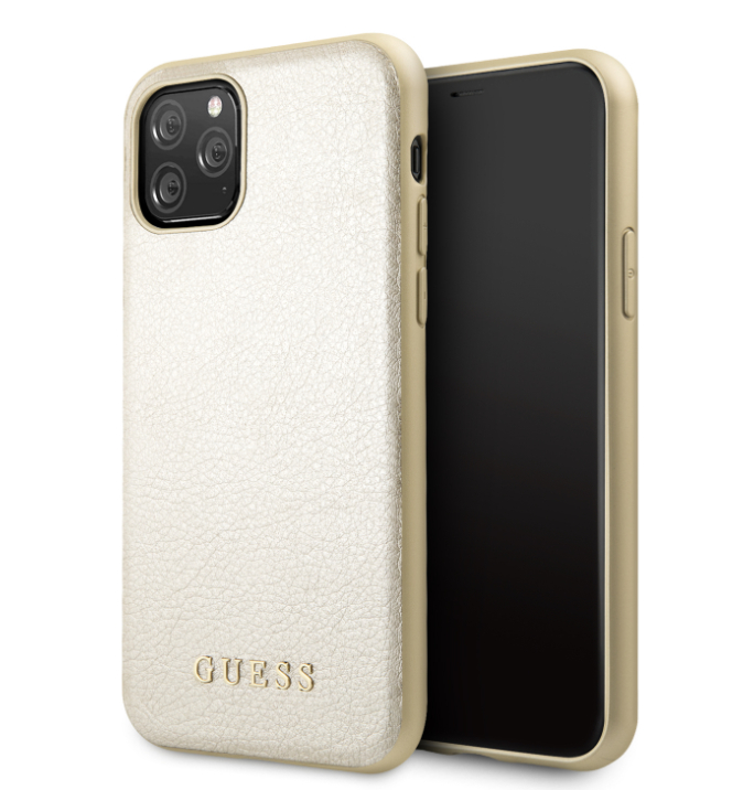 Husa Hard iPhone 11 Pro Gold Leather Guess thumb