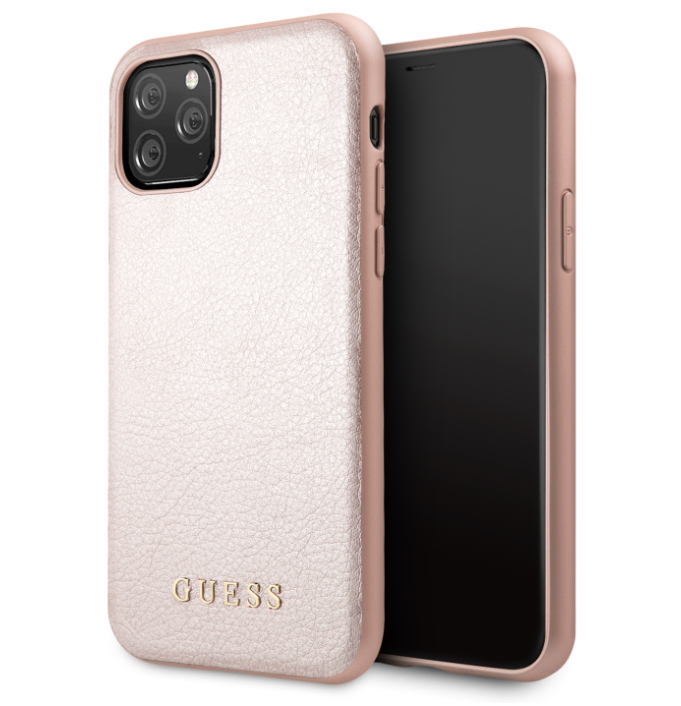 Husa Hard iPhone 11 Pro Max Rose Gold Leather Guess thumb