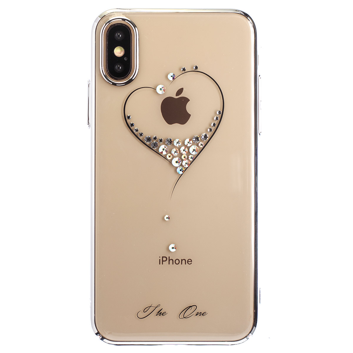 Husa Hard iPhone XS Kingxbar Wish Series, Silver Frame thumb