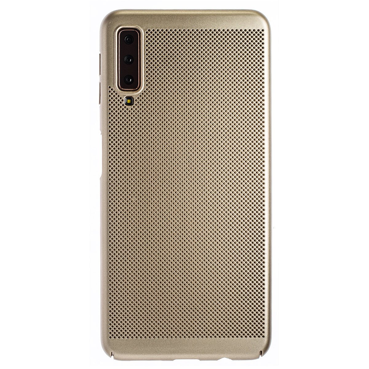 Husa hard Samsung Galaxy A7 2018 Auriu- Model perforat thumb