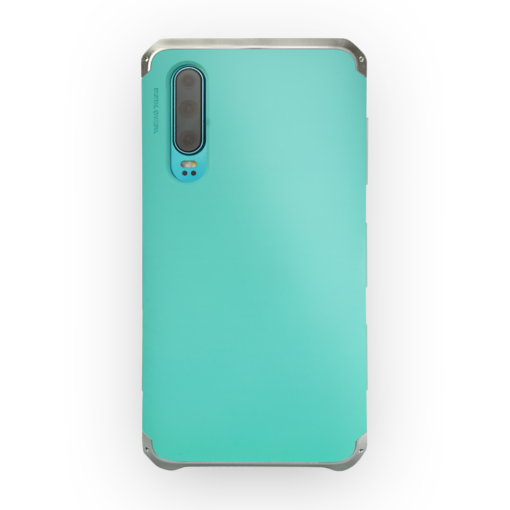 Husa Huawei P30 Shockproof Armor Cover, Rama Argintie thumb