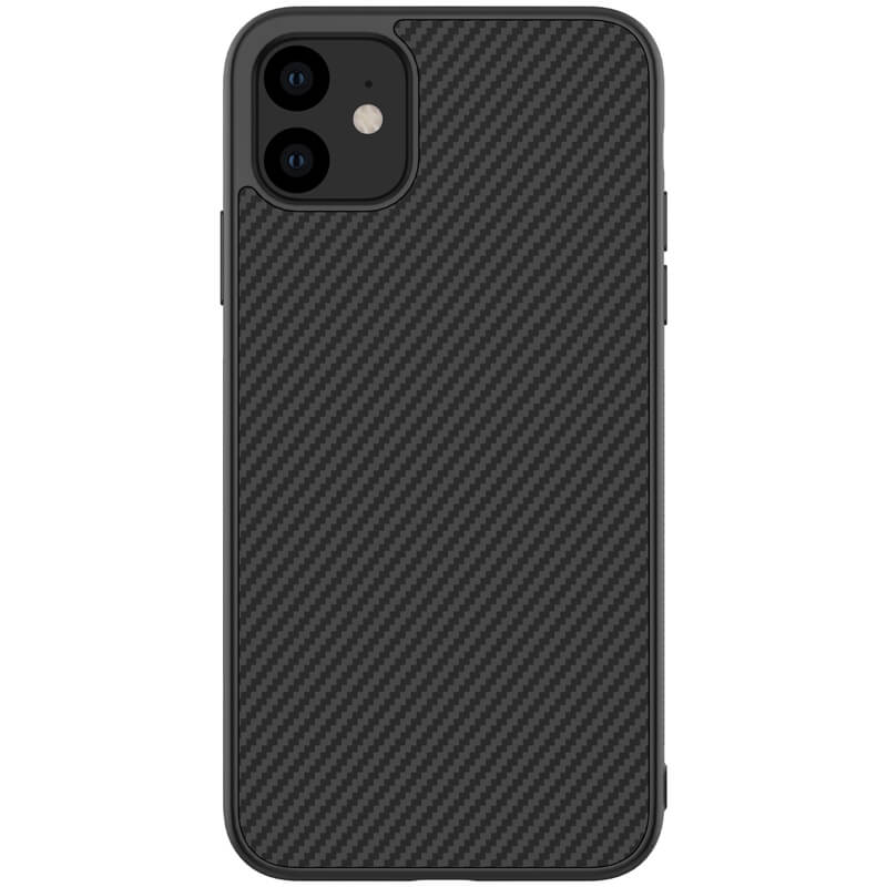 Husa iPhone 11 Synthetic Fiber Negru Nillkin thumb