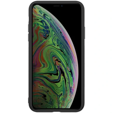Husa iPhone 11 Synthetic Fiber Negru Nillkin