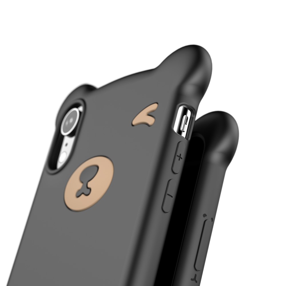 Husa iPhone XR 6.1'' Bear Silicone Negru Baseus thumb