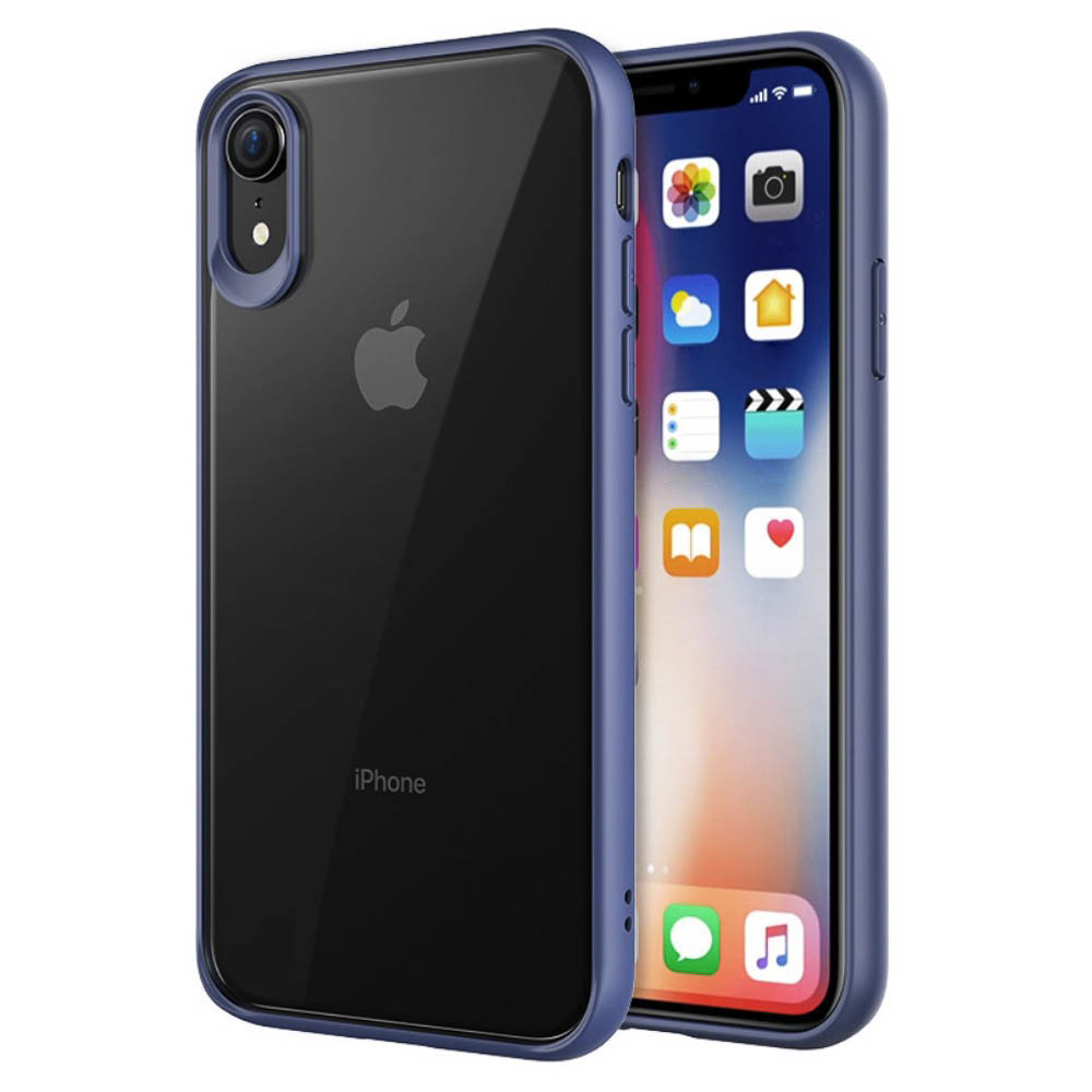 Husa iPhone XR 6.1'' PC+TPU Albastru thumb