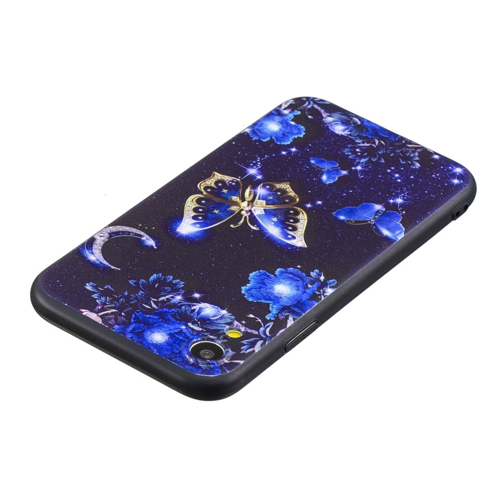 Husa iPhone XR 6.1'' Printing Embossed Blue Butterfly thumb