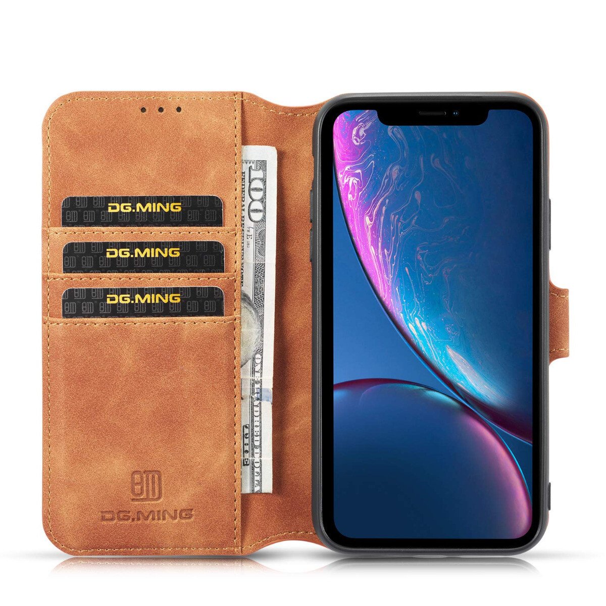 Husa iPhone XR 6.1'' Retro Style Leather, Dg.Ming Maro thumb