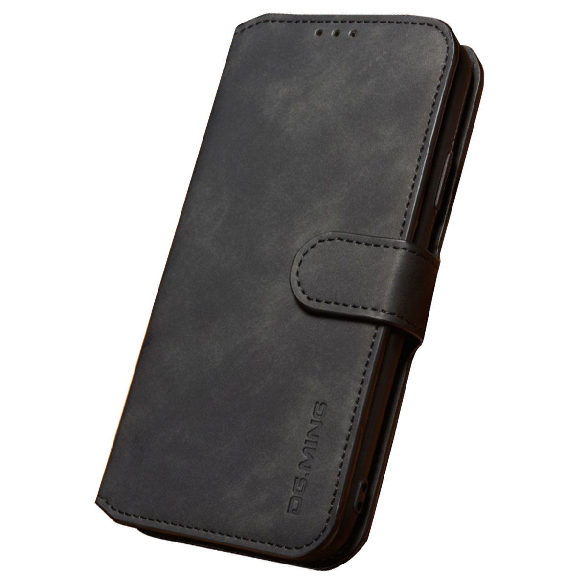 Husa iPhone XR 6.1'' Retro Style Leather, Dg.Ming Neagra thumb