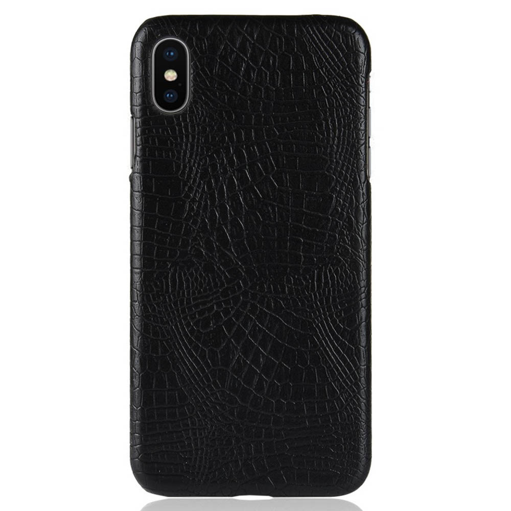 Husa iPhone XS Max 6.5'' Crocodile Texture Neagra thumb