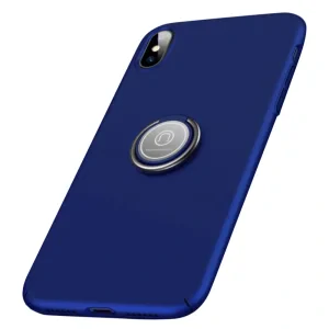 Husa iPhone XS Max 6.5&#039;&#039; Finger Ring Kickstand Albastra