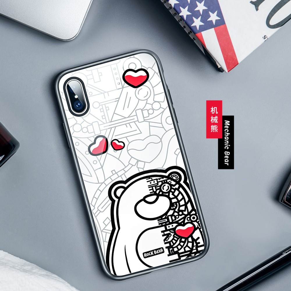 Husa iPhone XS Max 6.5'' Pattern Printing Rock, Machine thumb