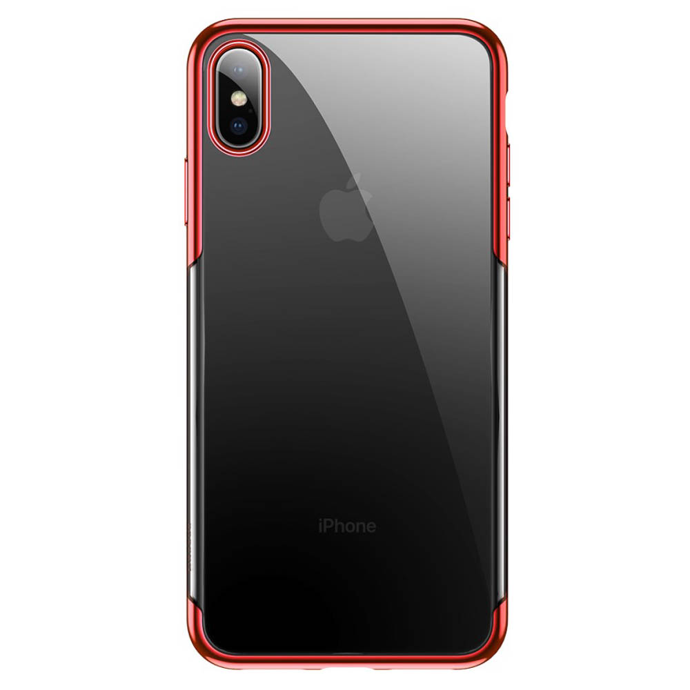 Husa iPhone XS Max 6.5'',Shining Series, Argintie, Rosie thumb