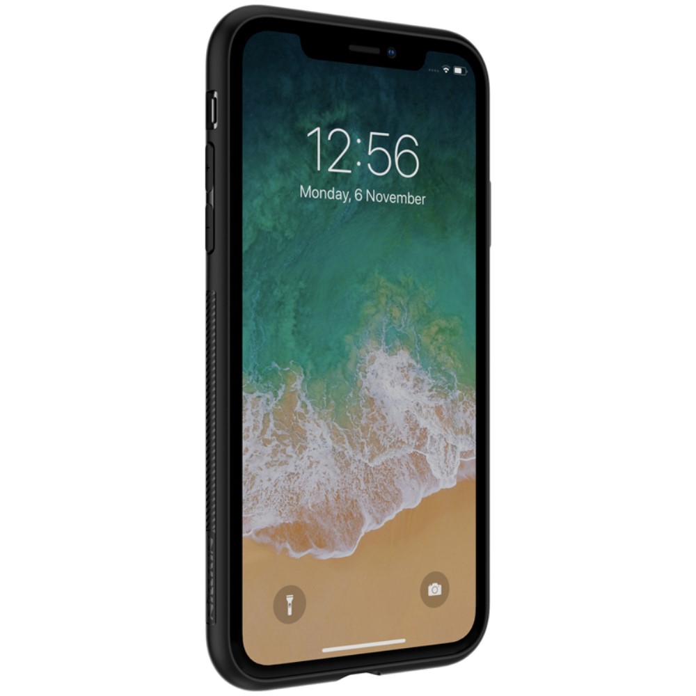 Husa iPhone XS Max Synthetic Fiber Negru Nillkin thumb