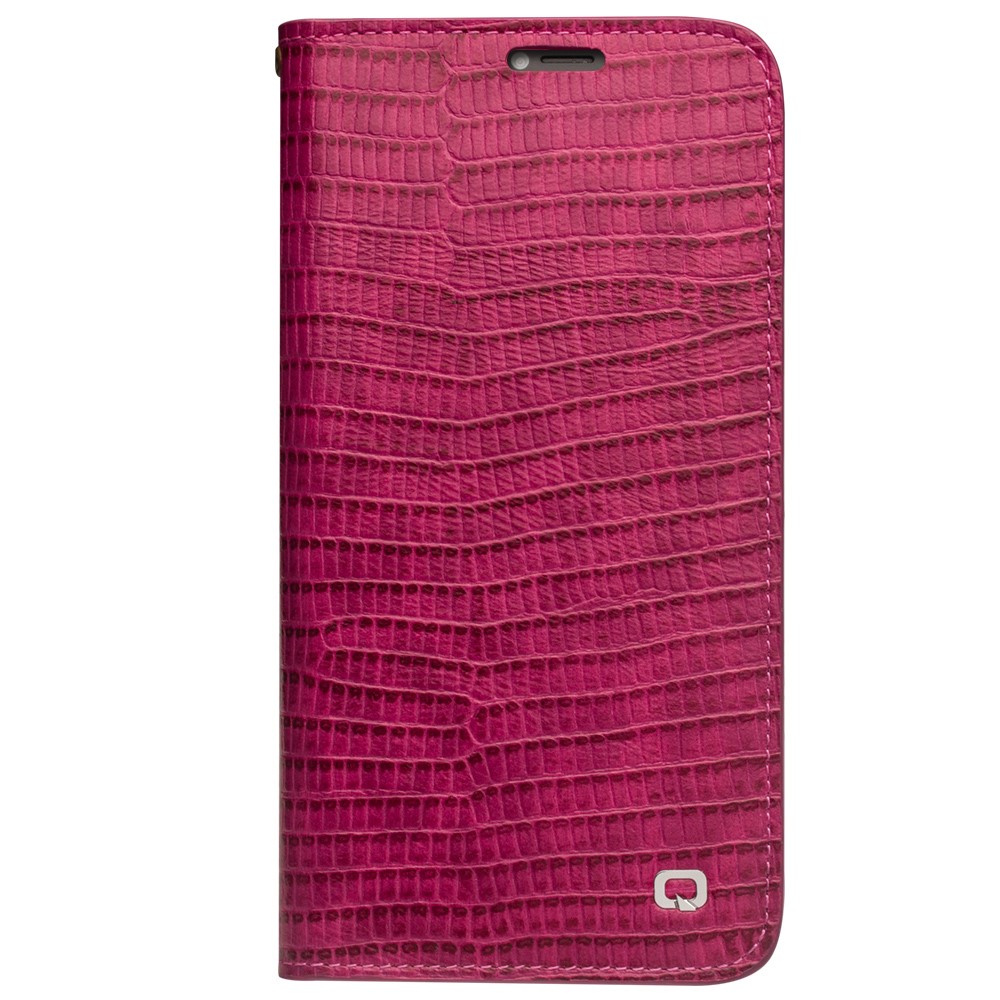 Husa iPhone X/Xs 5.8'' Crocodile Texture Qialino Roz thumb