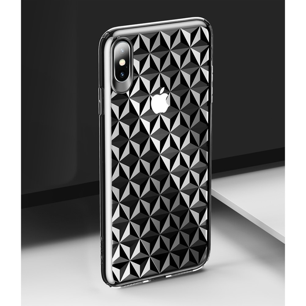 Husa iPhone X/Xs 5.8'' Diamond Pattern Transparenta Usams  thumb