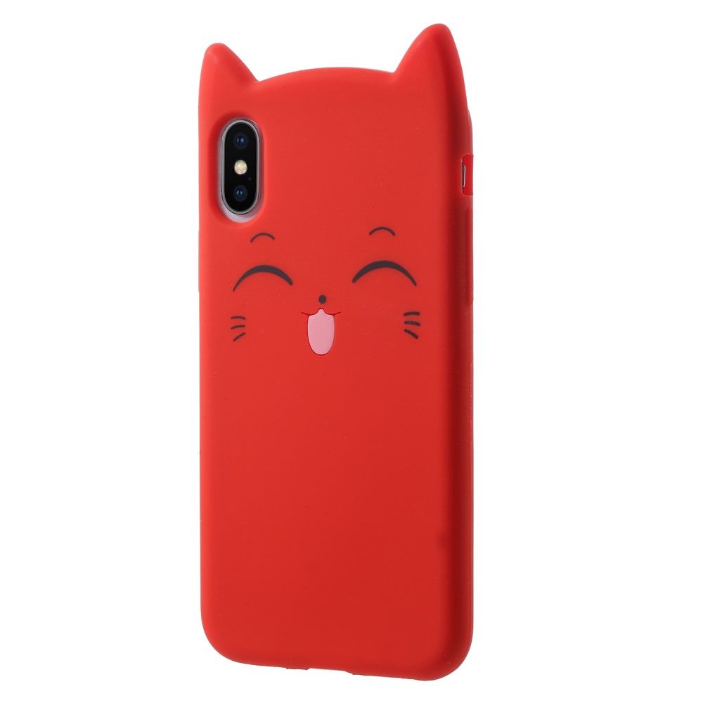 Husa iPhone X/XS 5.8'' Mustache Silicon 3D Rosie thumb