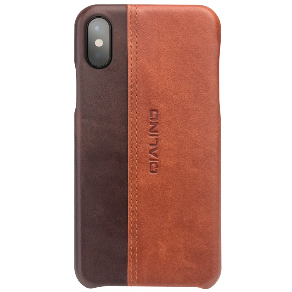 Husa iPhone X/Xs 5.8'' Qialino Horizontal Style Maro thumb