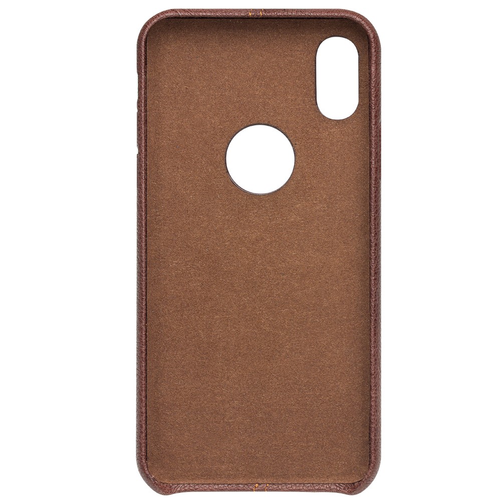 Husa iPhone X/Xs 5.8'' Qialino Leather Back Case Maro thumb