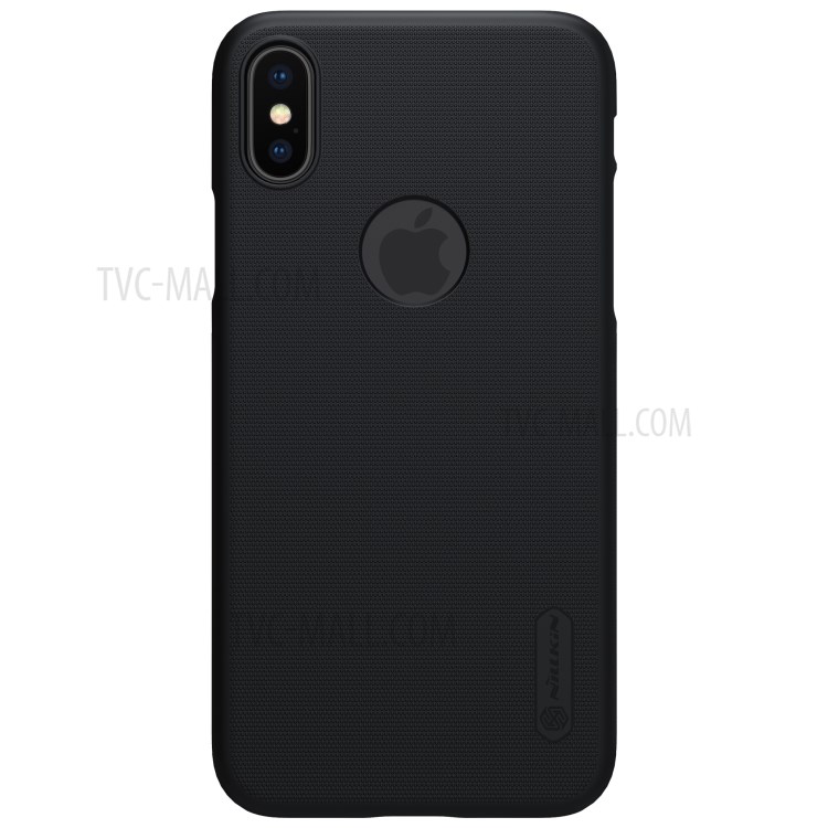 Husa iPhone X/XS Frosted Shield Negru Nillkin + Folie thumb