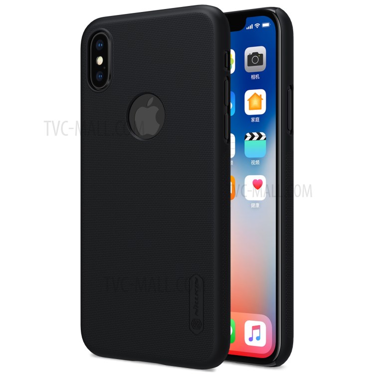 Husa iPhone X/XS Frosted Shield Negru Nillkin + Folie thumb