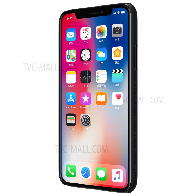 Husa iPhone X/XS Frosted Shield Negru Nillkin + Folie thumb