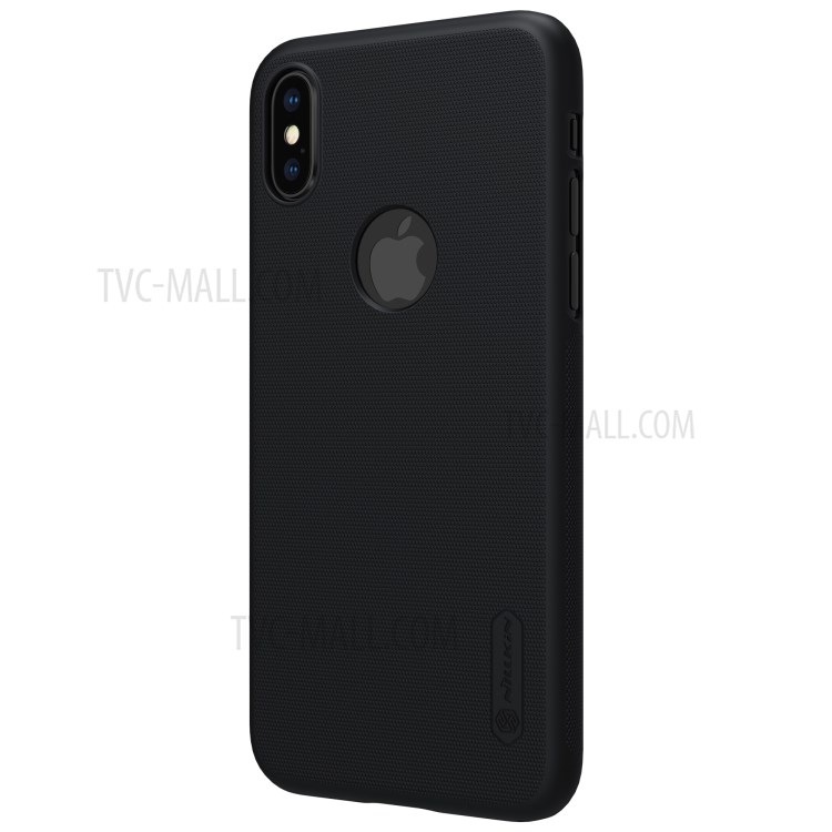 Husa iPhone X/XS Frosted Shield Negru Nillkin + Folie thumb