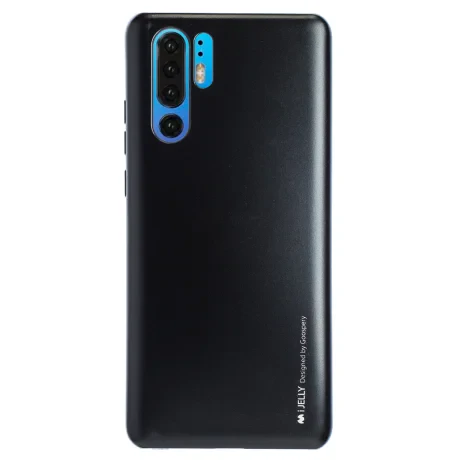 Husa Jelly Metal Huawei P30 Pro, Negru 