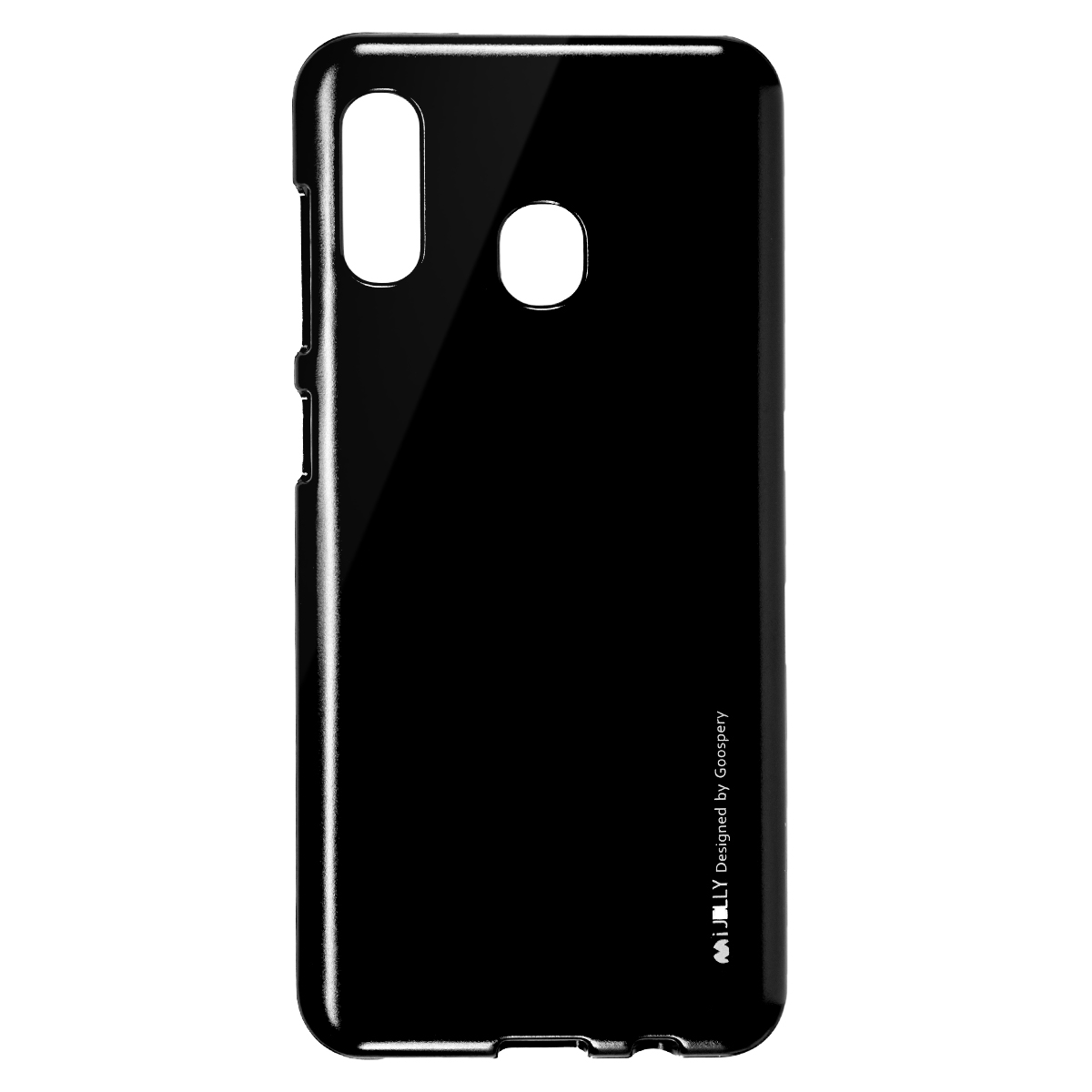 Husa Jelly Metal Samsung Galaxy A30, Goospery Negru thumb