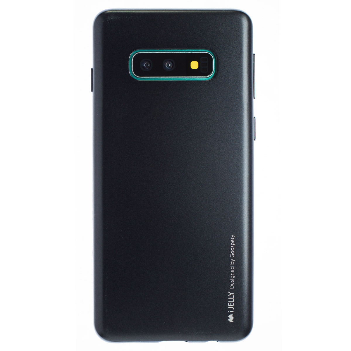 Husa Jelly Metal Samsung Galaxy S10 E, Goospery Negru thumb