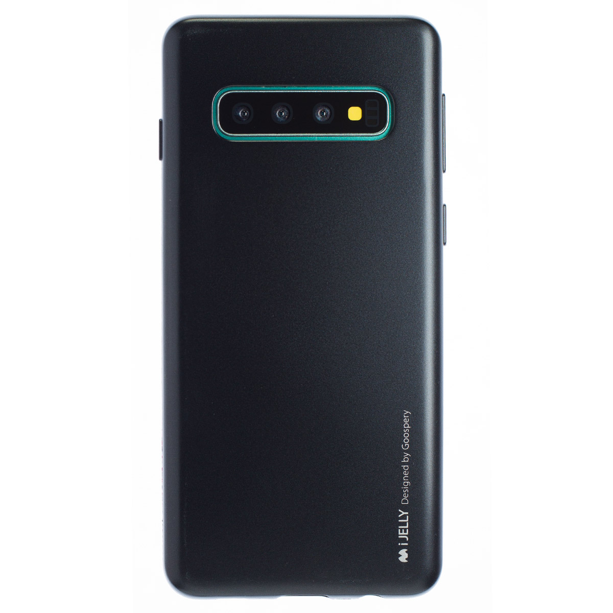 Husa Jelly Metal Samsung Galaxy S10, Goospery Negru thumb