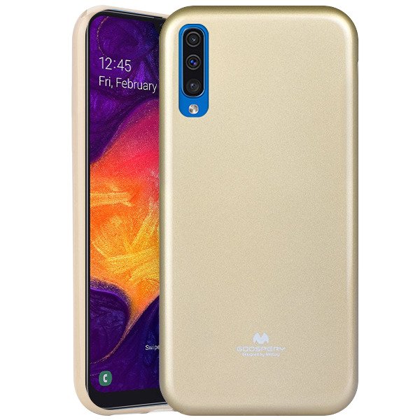 Husa Jelly Samsung Galaxy A50, Goospery Auriu thumb