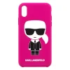 Husa Karl Lagerfeld Body Ikonik pentru iPhone XR, Fuchsia