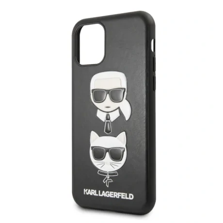 Husa Karl Lagerfeld &amp; Choupette pentru iPhone 11 Pro Max, Negru