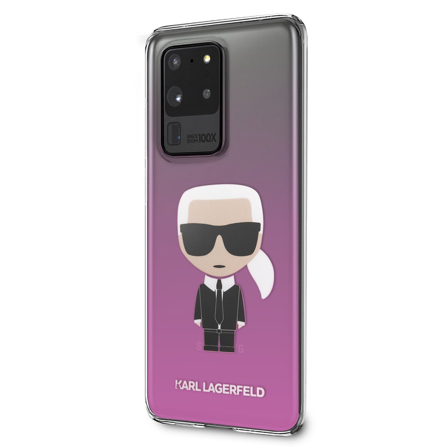 Husa Karl Lagerfeld Degrade Cover pentru Samsung Galaxy S20 Ultra Pink thumb