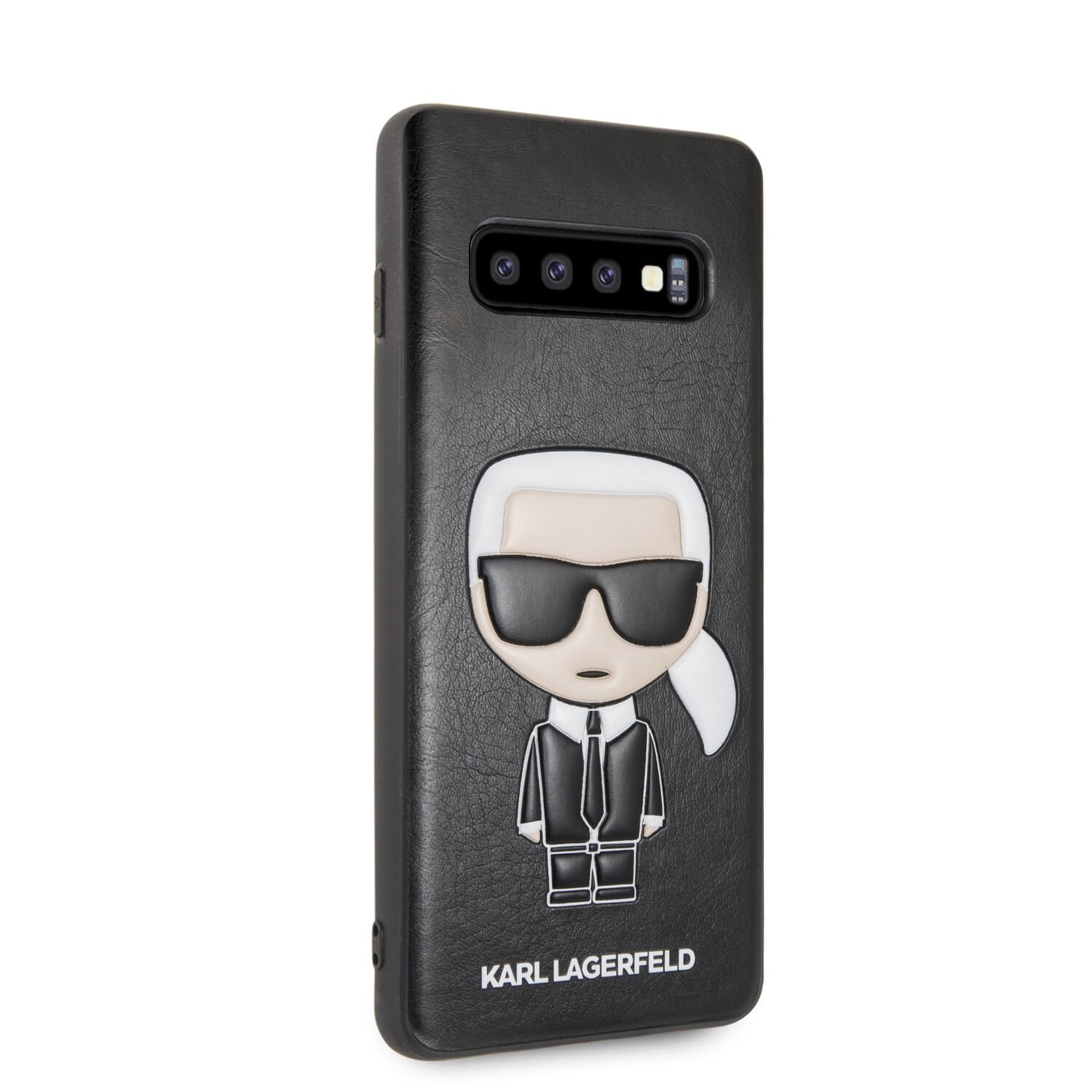 Husa Karl Lagerfeld Ikonik Full Body PC/TPU pentru Galaxy S10 Negru thumb